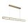 Lange LED Pendelleuchte Glas Metall 109 cm warmweiß