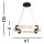 Runde LED Pendelleuchte Metall Harz Ring B:60,5 cm 29 W