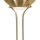 LED Stehlampe mit Dimmer Metall Glas 180 cm in Messing