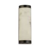 Applique LED Résine Métal Noir Marbre IP44...