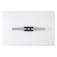 LED Spiegelleuchte Metall Glas Schwarz IP44 B:46,5 cm