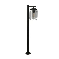 Wetterfeste Wegeleuchte Aluminium IP44 E27 Schwarz