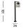 Luminaire de chemin résistant aux intempéries Aluminium IP44 E27 Noir