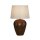 Tischleuchte in Bronze Stoff Harz E27 57,9 cm blendarm