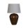 Tischleuchte in Bronze Stoff Harz E27 57,9 cm blendarm