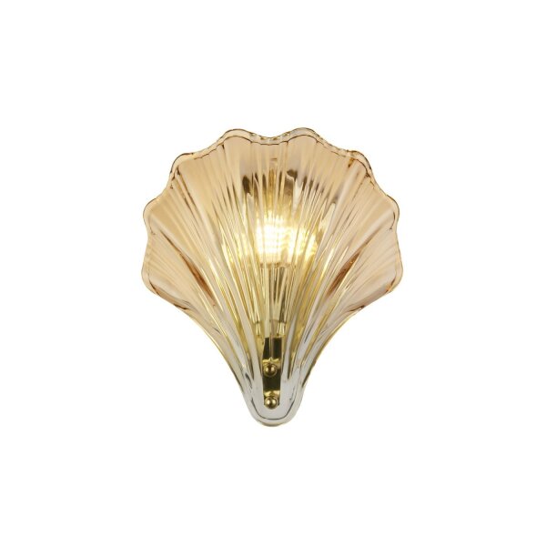 Applique décorative métal verre G9 IP44 en laiton