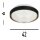 Plafonnier rond à LED avec télécommande, intensité lumineuse variable 25 W