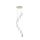 Lampe à suspendre ronde verre métal 8 flammes en laiton blanc