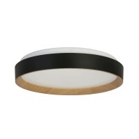 Lampe de plafonnier ronde LED métal avec...