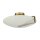 Lampe de plafonnier verre métal E27 Ø40,5 cm rond en or blanc