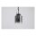 Deckenlampe Glas Metall in Schwarz Rauchgrau B:22 cm