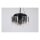 Deckenlampe Glas Metall in Schwarz Rauchgrau 3-flammig