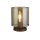 Lampe de table avec interrupteur moka ambre 25,5 cm E27