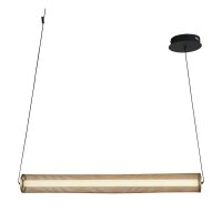 LED Pendelleuchte in Gold Schwarz Metall 26 W 92 cm