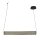 Suspension LED or noir métal 26 W 92 cm