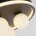 Plafonnier LED Noir Blanc Métal Boules de verre Ø40 cm