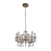 Lustre extérieur métal verre IP65 8 flammes...