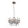 Lustre extérieur métal verre IP65 8 flammes L:60 cm