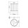 Badleuchte LED G9 Kristall IP44 in Chrom B: 12 cm klein