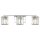 Wandlampe Badezimmer mit 3x LED G9 Kristall IP44 Chrom