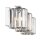 Wandlampe Badezimmer mit 3x LED G9 Kristall IP44 Chrom