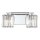 Badezimmerleuchte Kristall 34,3 cm breit IP44 mit 2x LED G9