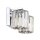 Badezimmerleuchte Kristall 34,3 cm breit IP44 mit 2x LED G9