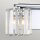 Badezimmerleuchte Kristall 34,3 cm breit IP44 mit 2x LED G9