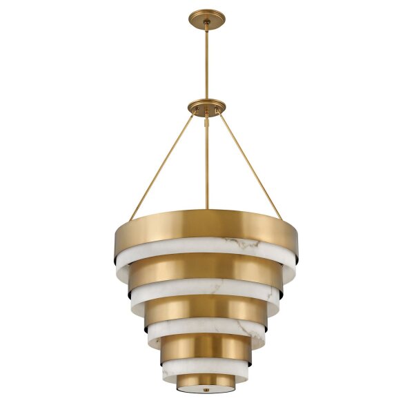 Pendelleuchte Messing Antik Ø 69,2 cm H: max. 195,7 cm 8x E14