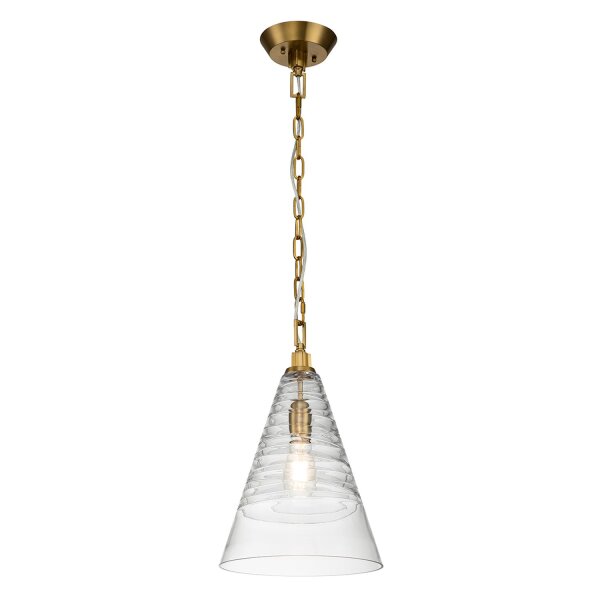 Pendelleuchte Glasschirm D: 29,5 cm E27 höhenverstellbar