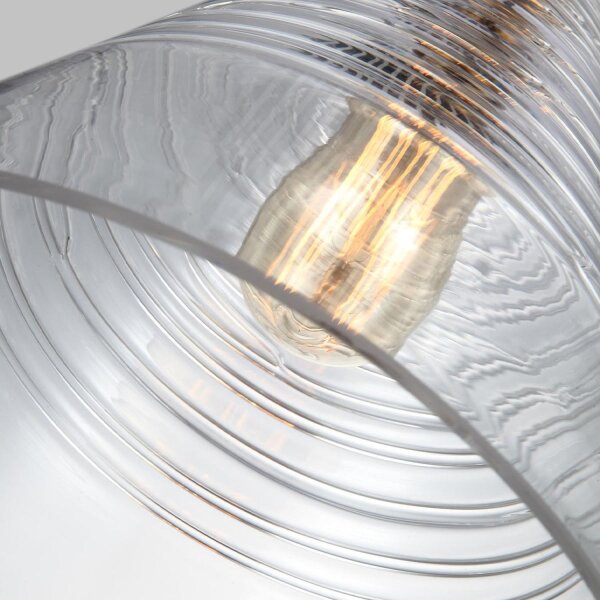 Pendelleuchte Glasschirm D: 29,5 cm E27 höhenverstellbar