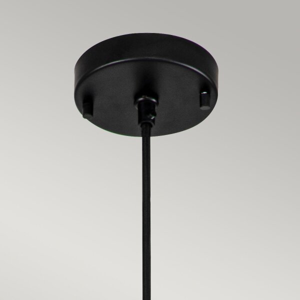 Pendelleuchte Schwarz Gold Ø 17,8 cm schmal Modern kunstvoll
