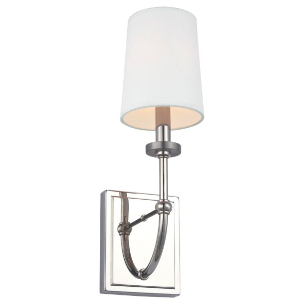 Badleuchte Wand 40,6 cm hoch IP44 Chrom Weiß