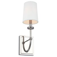 Badleuchte Wand 40,6 cm hoch IP44 Chrom Weiß
