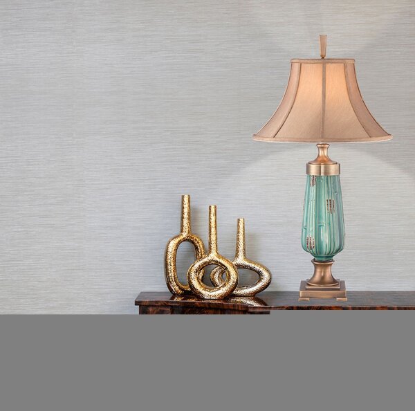 Lampe de table vintage en céramique Vert Beige H:86cm