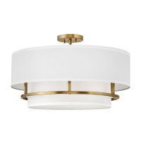 Lampe de plafonnier tissu métal D : 58,4 cm en...