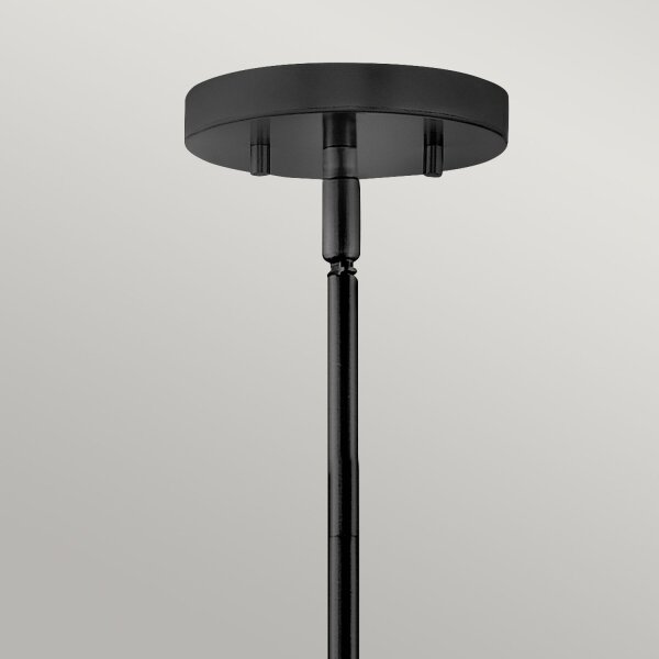 Deckenlampe Stoff Metall Ø 40,6 cm Weiß Schwarz 3x E14