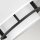 Deckenlampe Stoff Metall Ø 40,6 cm Weiß Schwarz 3x E14
