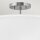 Plafonnier tissu métal rond Ø 40,6 cm 3x E14 blanc nickel