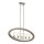 Lampe à suspendre métal verre pluie 5x E14 L : 91,4 cm Vintage
