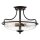 Deckenlampe Metall Glas rund D: 42,2 cm E27 3-flammig