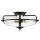 Deckenlampe Glas Metall E27 rund Ø 42,2 cm 3-flammig
