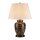 Vintage Tischlampe ELYA Schwarz Gold Creme H:59cm