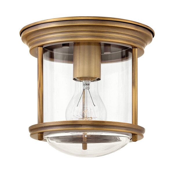 Lampe de salle de bain plafond en bronze Ø 19,6 cm rond IP44 E27