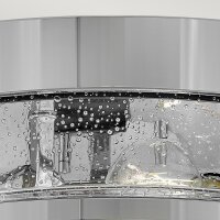 Deckenleuchte rund D: 40 cm Chrom aus Metall Glas 3x E27