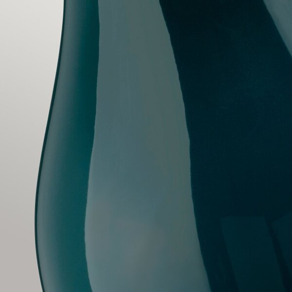 Tischleuchte Stoff Keramik E27 73,5 cm hoch Grün Blau