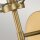 Badlampe Wand Metall Glas IP44 H: 40,3 cm in Messing Antik