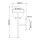 Badezimmerlampe Metall Glas IP44 40,3 cm hoch Schwarz