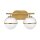 Applique salle de bain Abat-jour sphérique IP44 38,1 cm de large 2x E14