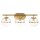 Badezimmerleuchte Wand IP44 60,6 cm lang in Messing Antik